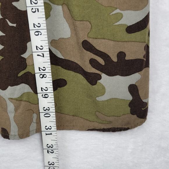 2X Boho Chic Button Top Roll Tab Sleeve Camo Colorful Embroidery Floral Andree - Picture 13 of 13